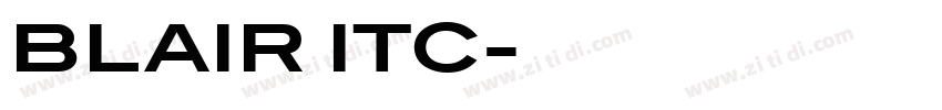 BLAIR ITC字体转换